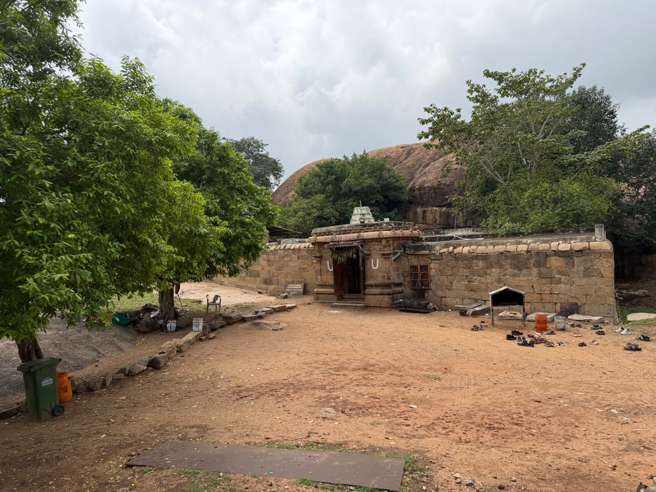 Rock-cut temple visited during the heritage walk